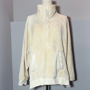 Athleta Soft Cream Fleece Jacket